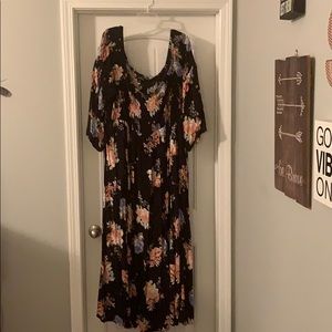 Torrid Floral Smocked Maxi Dress